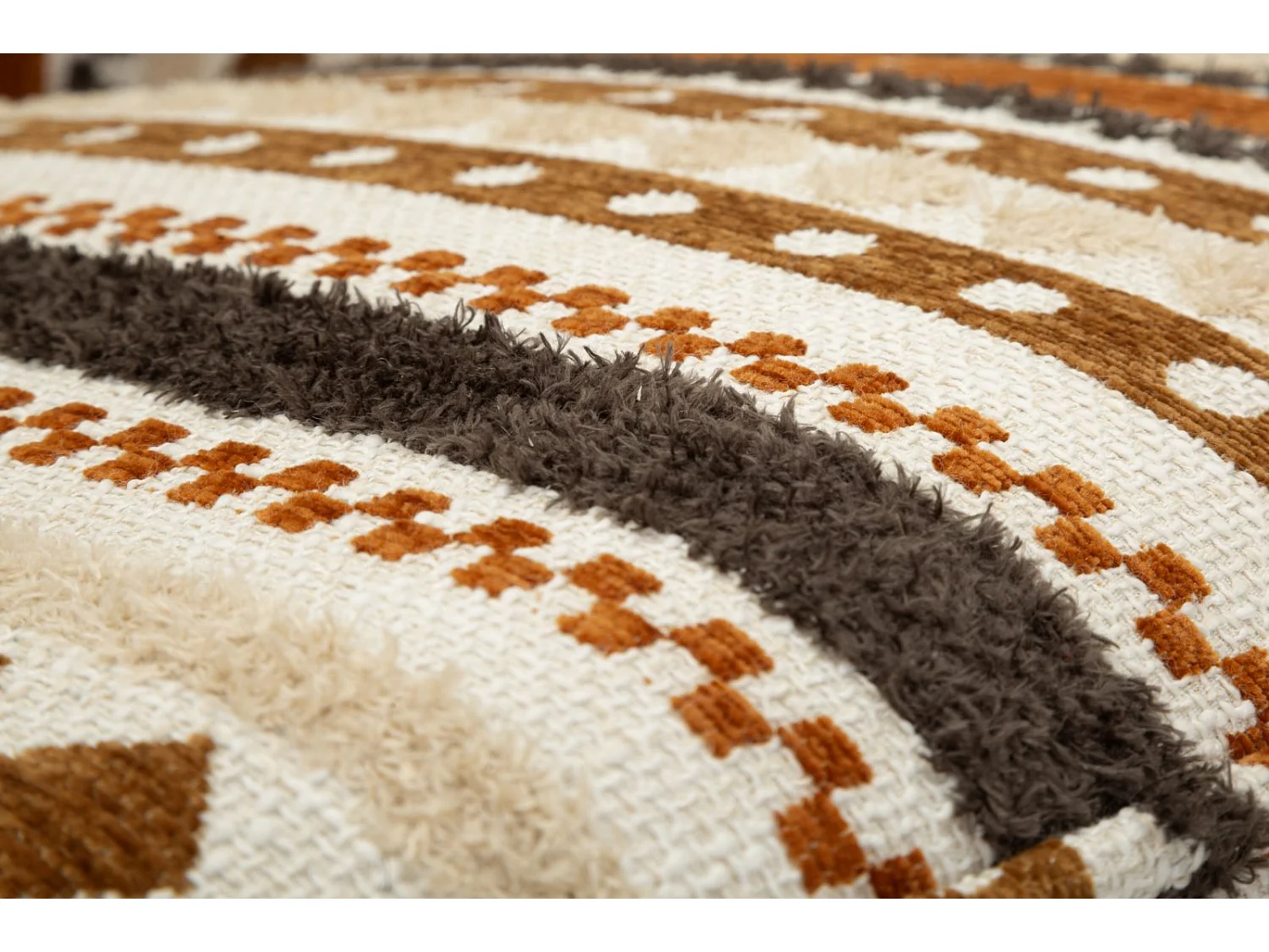 Fauteuil Design Ethnique "Tribu" 80cm Multicolore