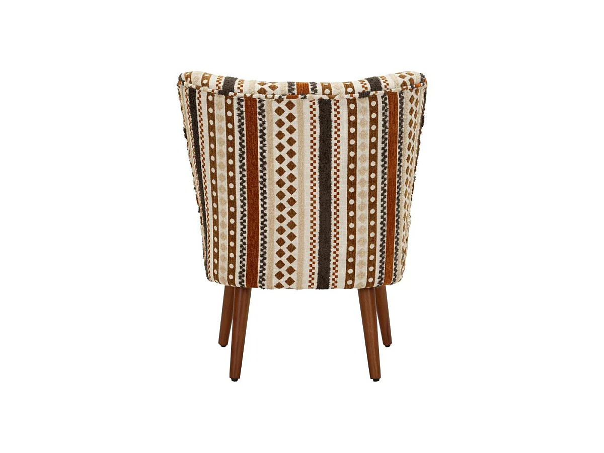 Fauteuil Design Ethnique "Tribu" 80cm Multicolore