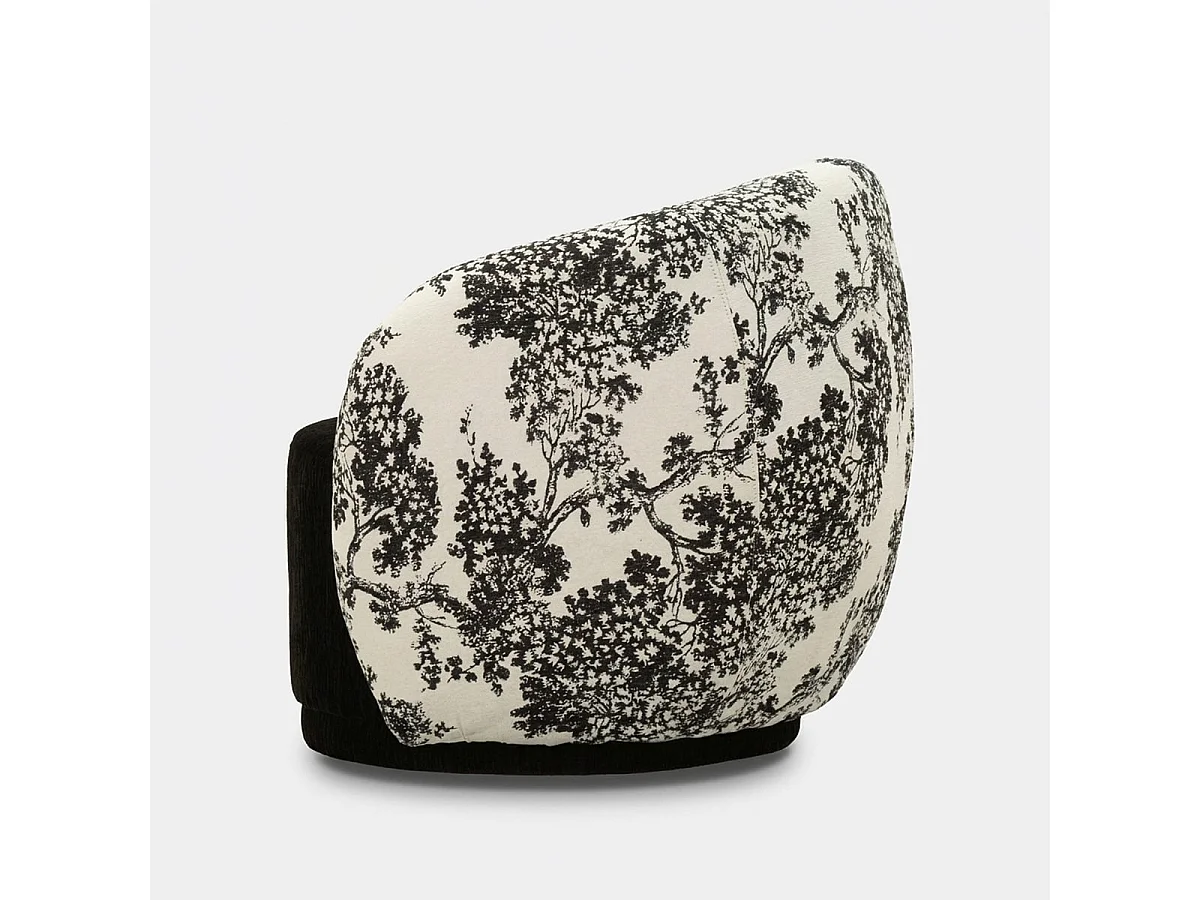 Gepolsterter Sessel im orientalischen Design Okinawa Monochrome Haven