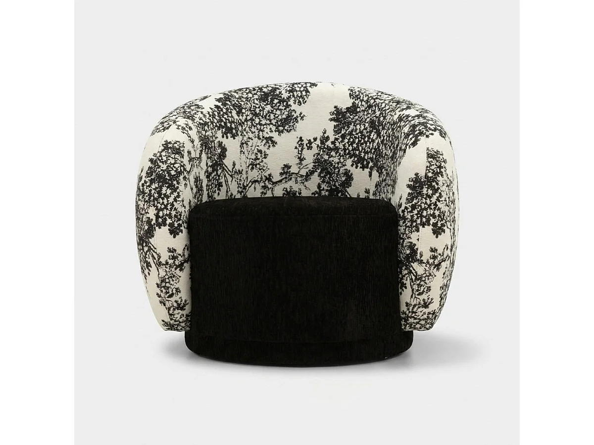 Gepolsterter Sessel im orientalischen Design Okinawa Monochrome Haven