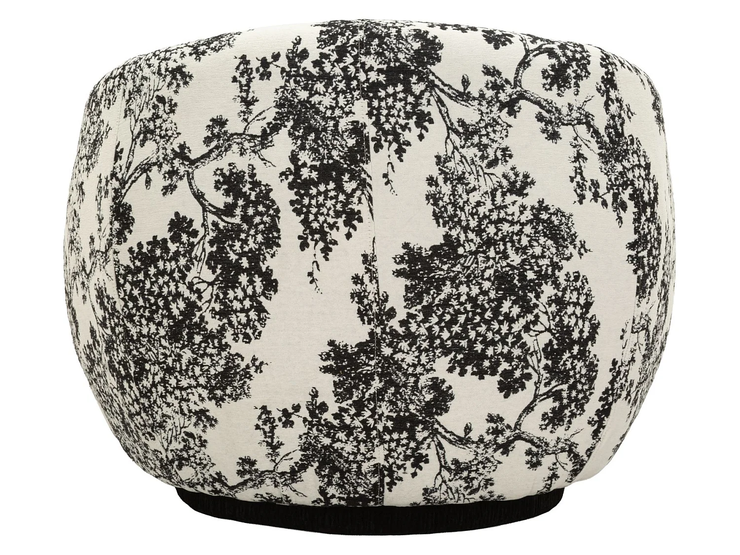 Fauteuil Design à Motifs "Mei" 90cm Blanc & Noir
