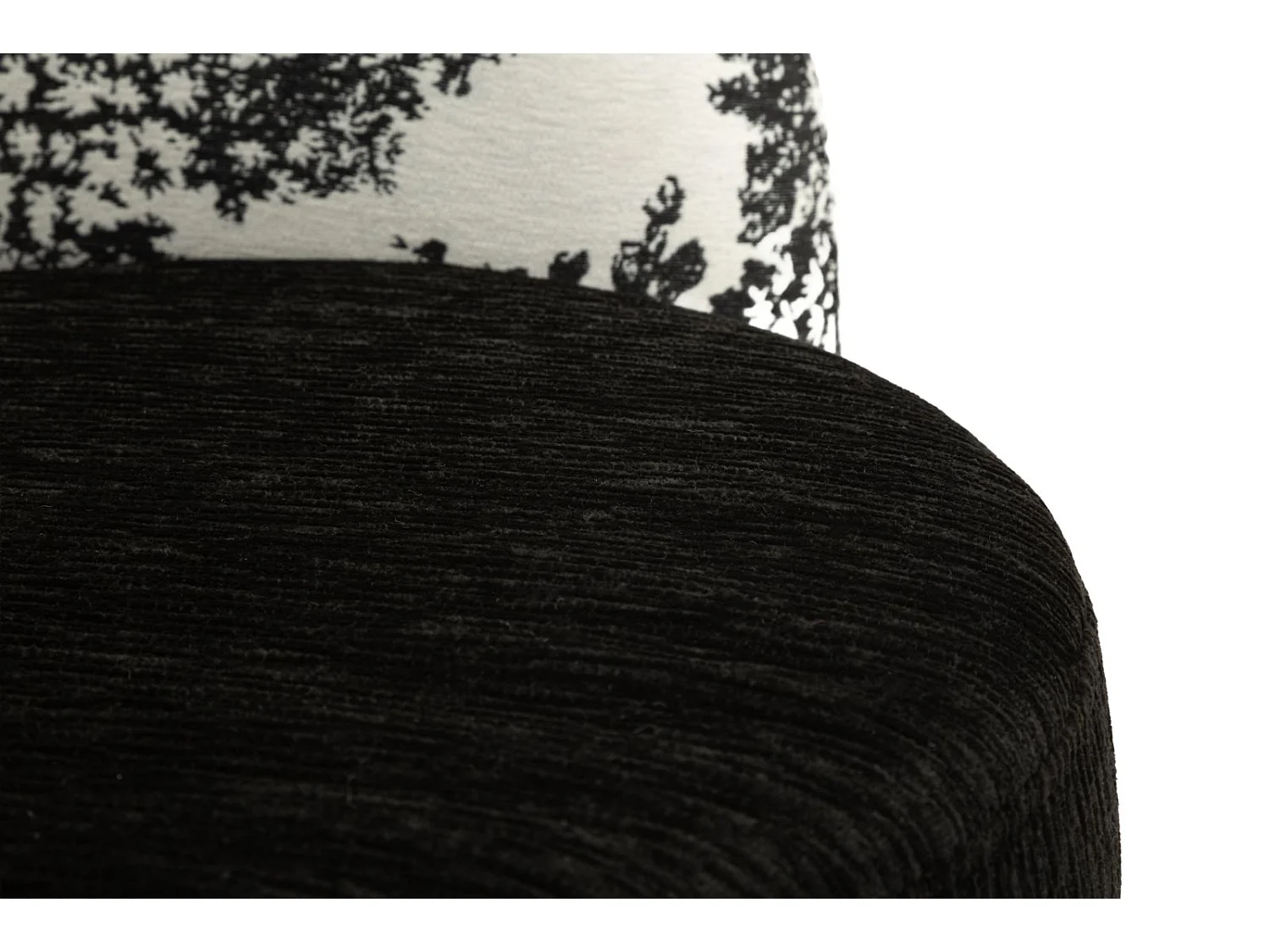 Fauteuil Design à Motifs "Mei" 90cm Blanc & Noir
