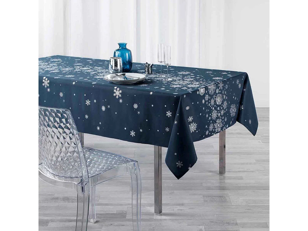 Nappe Rectangulaire Imprimée "Constellation" 150x240cm Marine