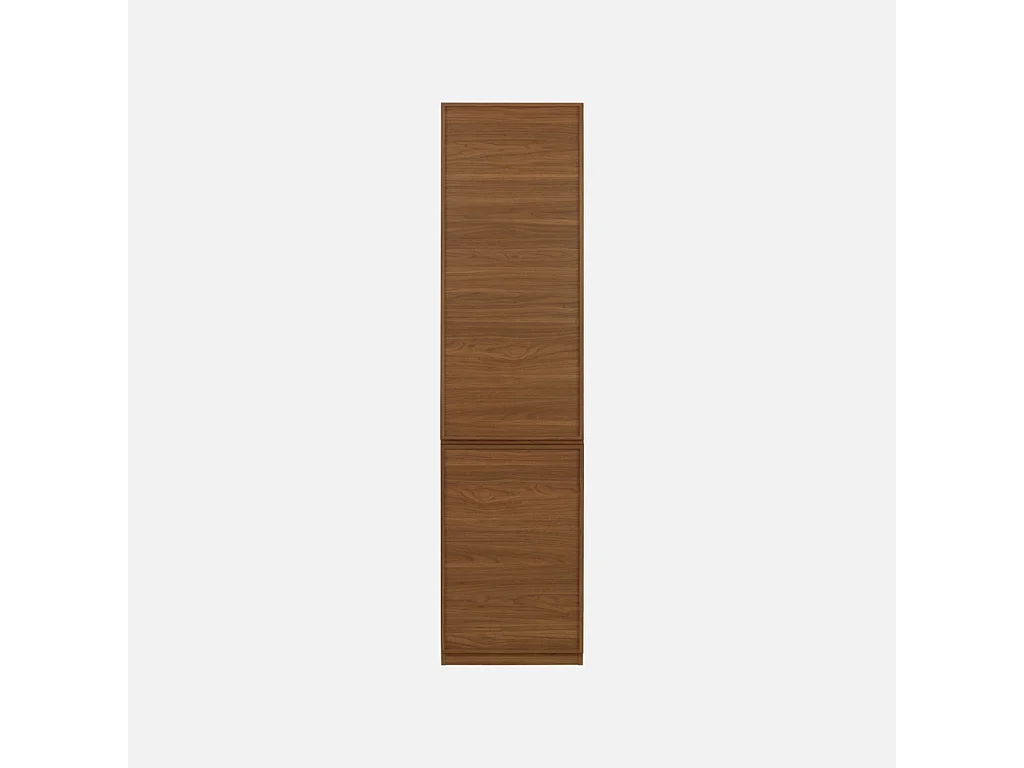 Modulo guardaroba effetto legno 2 ante 5 ripiani, Kuba, Noce, 44.5x55x180 cm