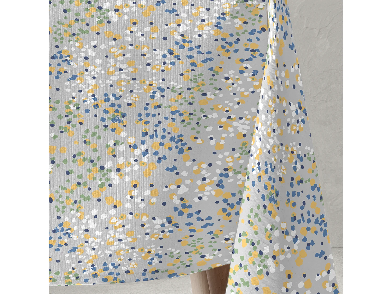 Nappe en résine antitache bleue 135x300 cm JAVA