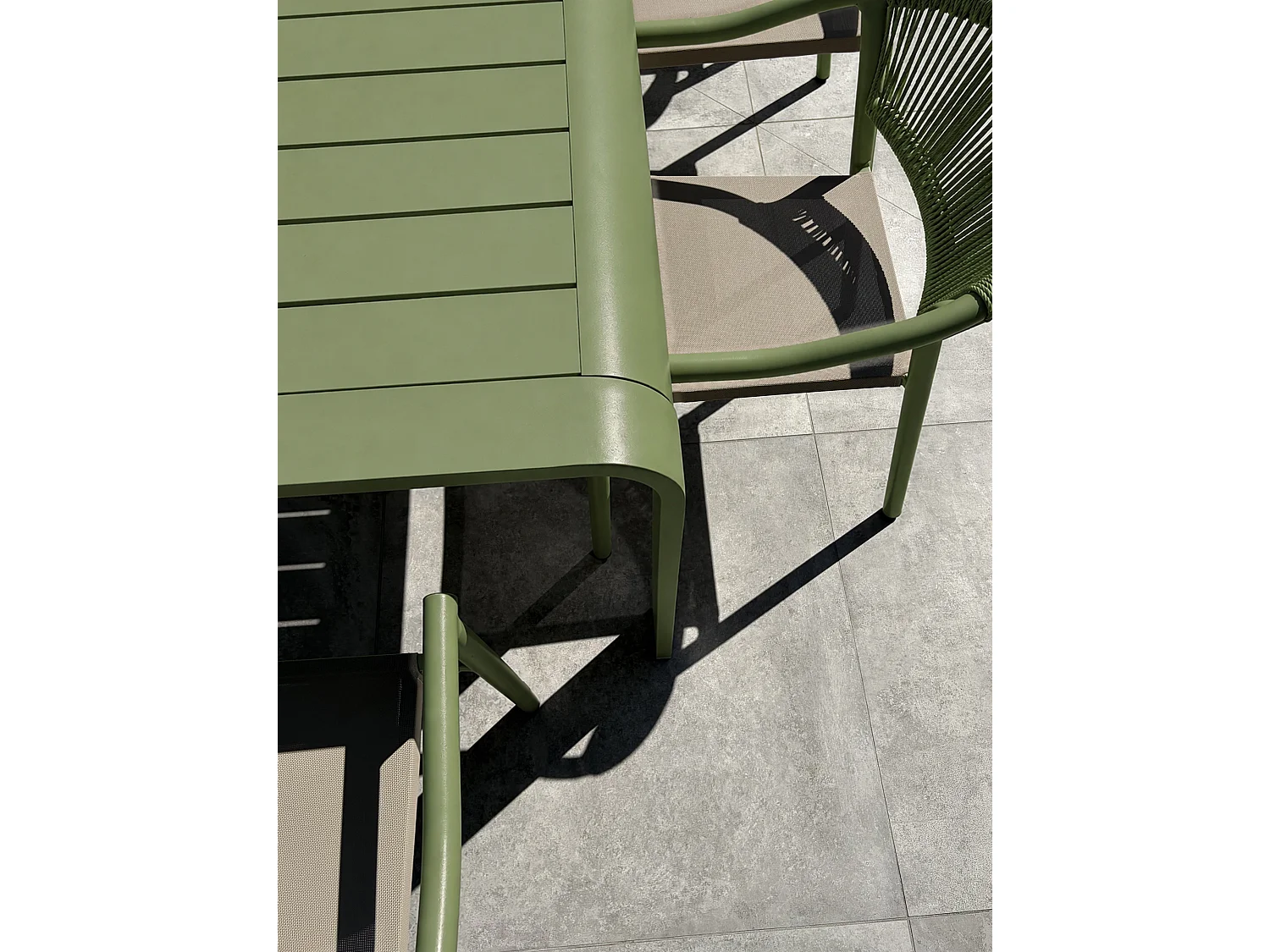 Ensemble repas de jardin en aluminium 8 places  - HANOI