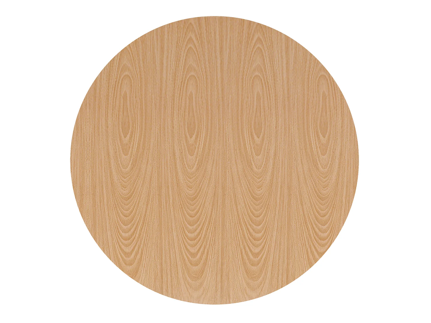 Table à manger ronde 110 cm composé de 2 demi-cercles - Naturel clair