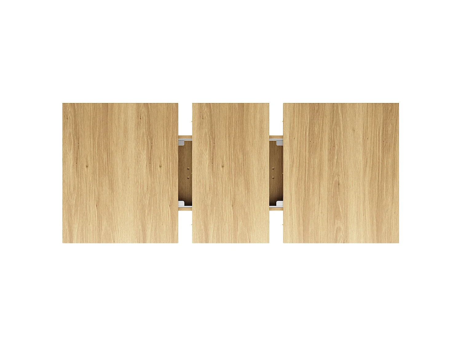 Table à manger extensible 120/160 x 80 cm - Table flexible - Naturel clair