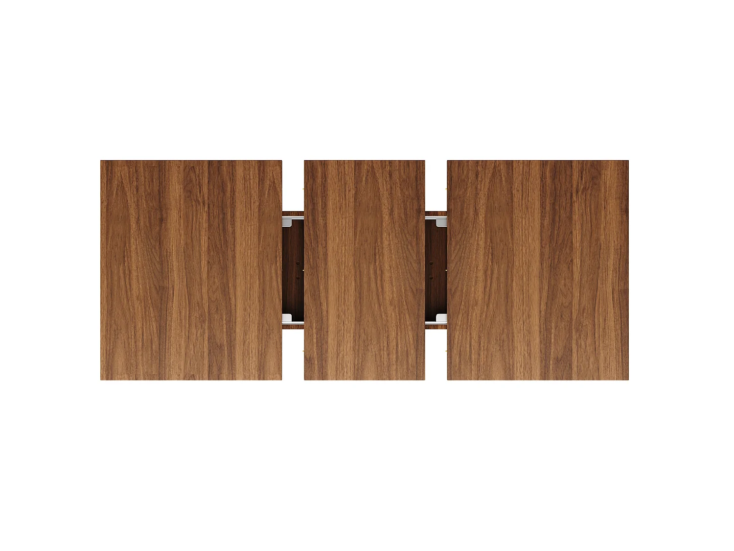Table à manger extensible 120/160 x 80 cm - Table flexible - Marron foncé