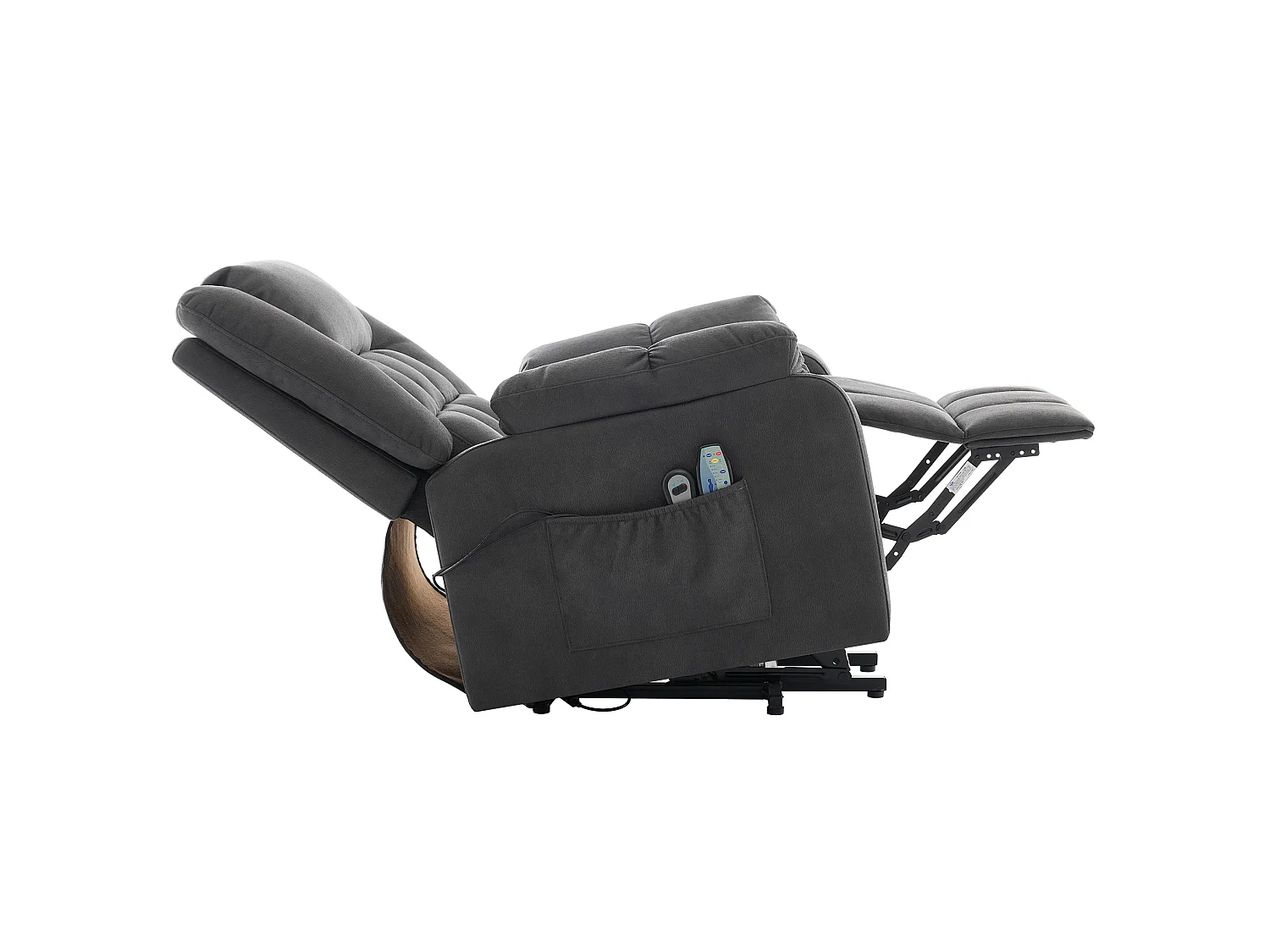Elektrische relaxfauteuil met massage- en verwarmingsfunctie - Grijs
