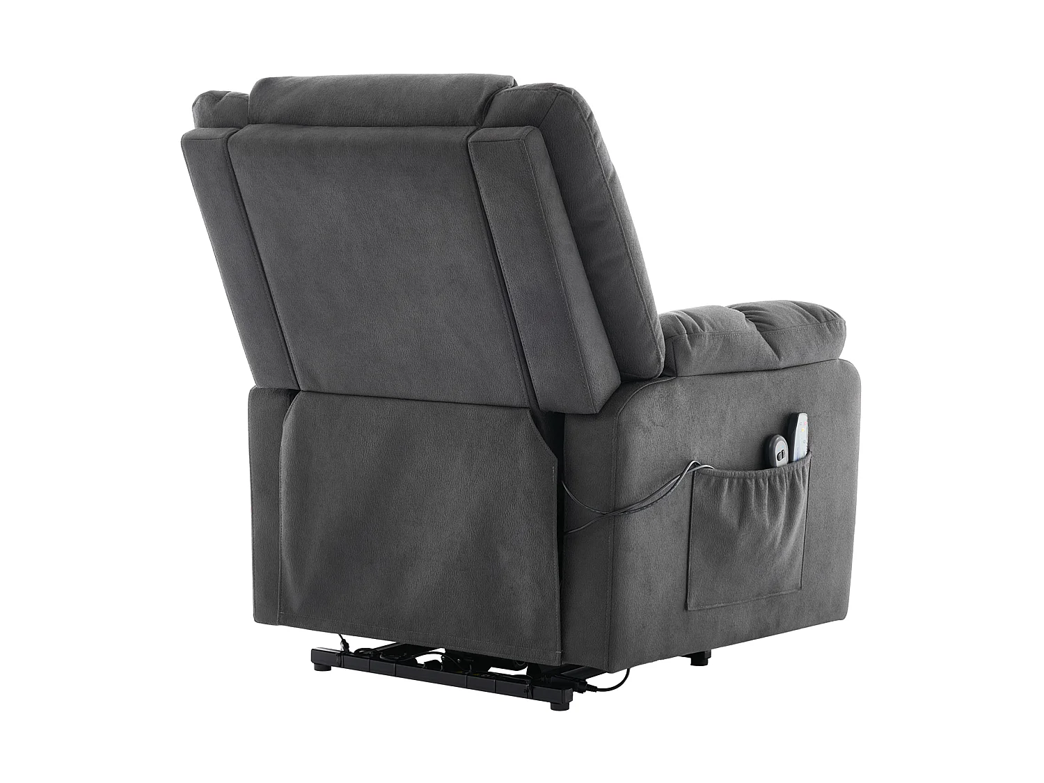 Elektrische relaxfauteuil met massage- en verwarmingsfunctie - Grijs