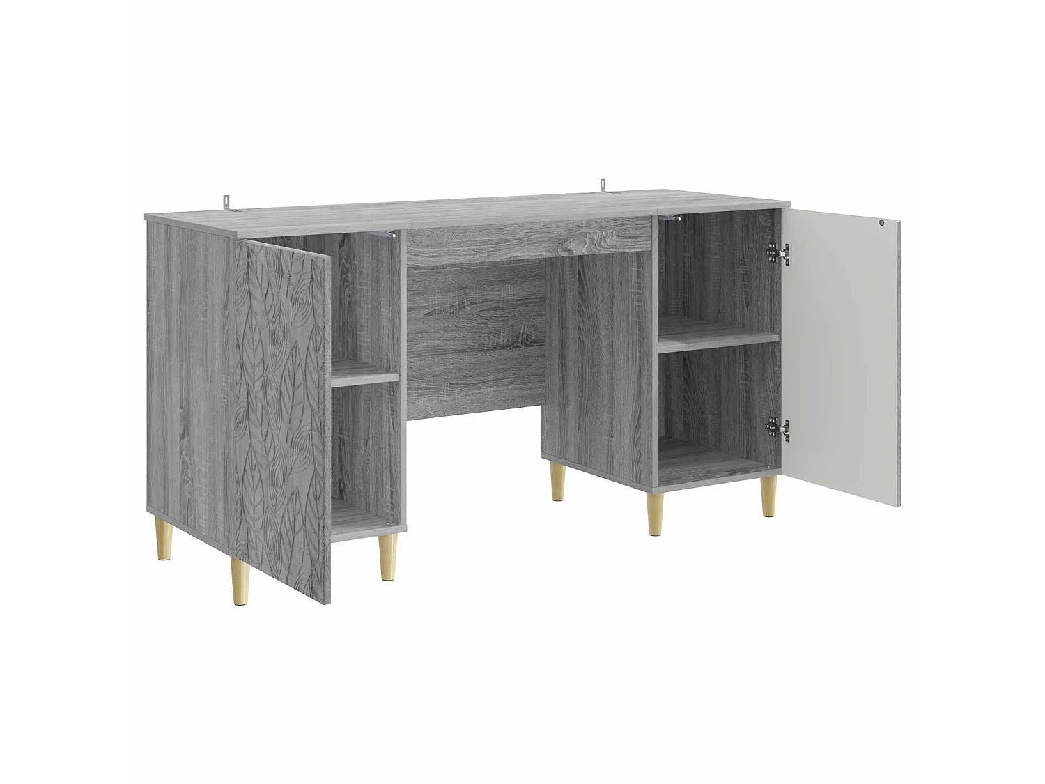 Bureau Sonoma gris Bois d'ingénierie 142,5 x 50 x 75 cm