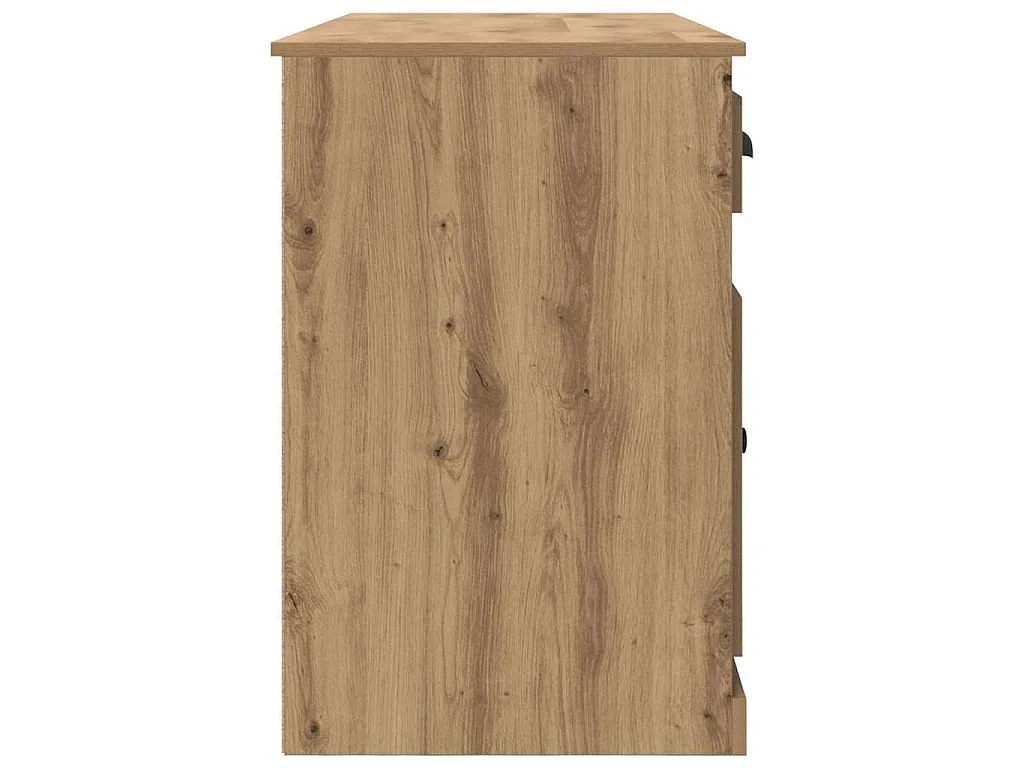 Bureau avec armoire Chêne artisanal 154,5 x 50 x 75 cm