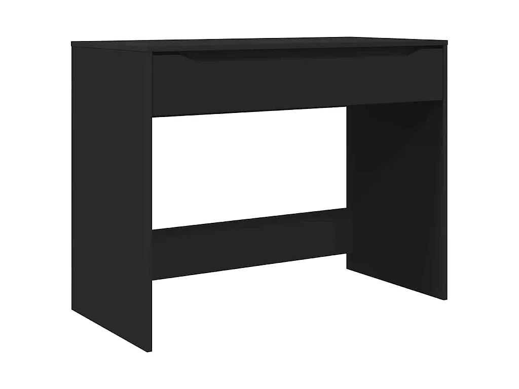 Bureau avec tiroir Noir 100 x 50 x 78 cm Bois d'ingénierie