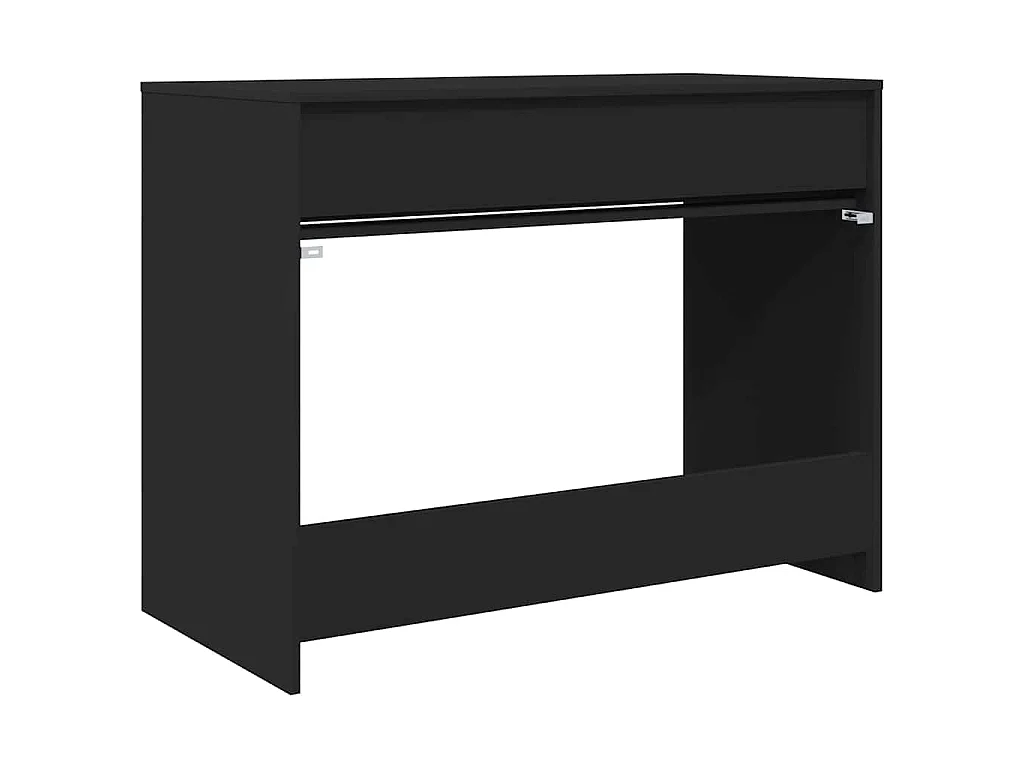 Bureau avec tiroir Noir 100 x 50 x 78 cm Bois d'ingénierie