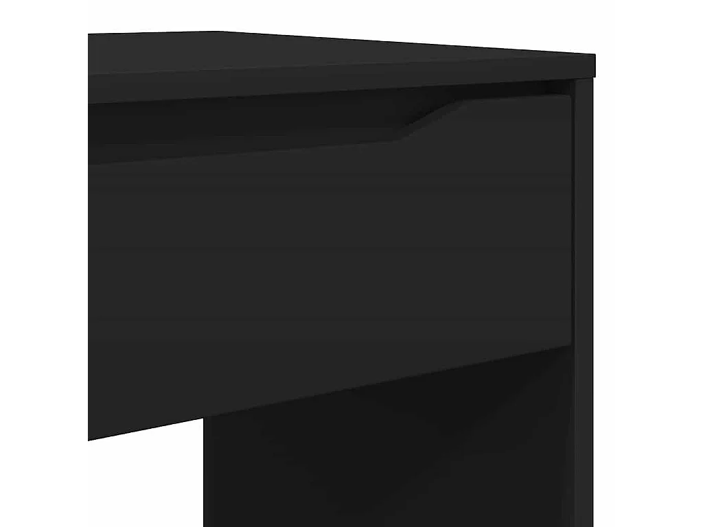 Bureau avec tiroir Noir 100 x 50 x 78 cm Bois d'ingénierie