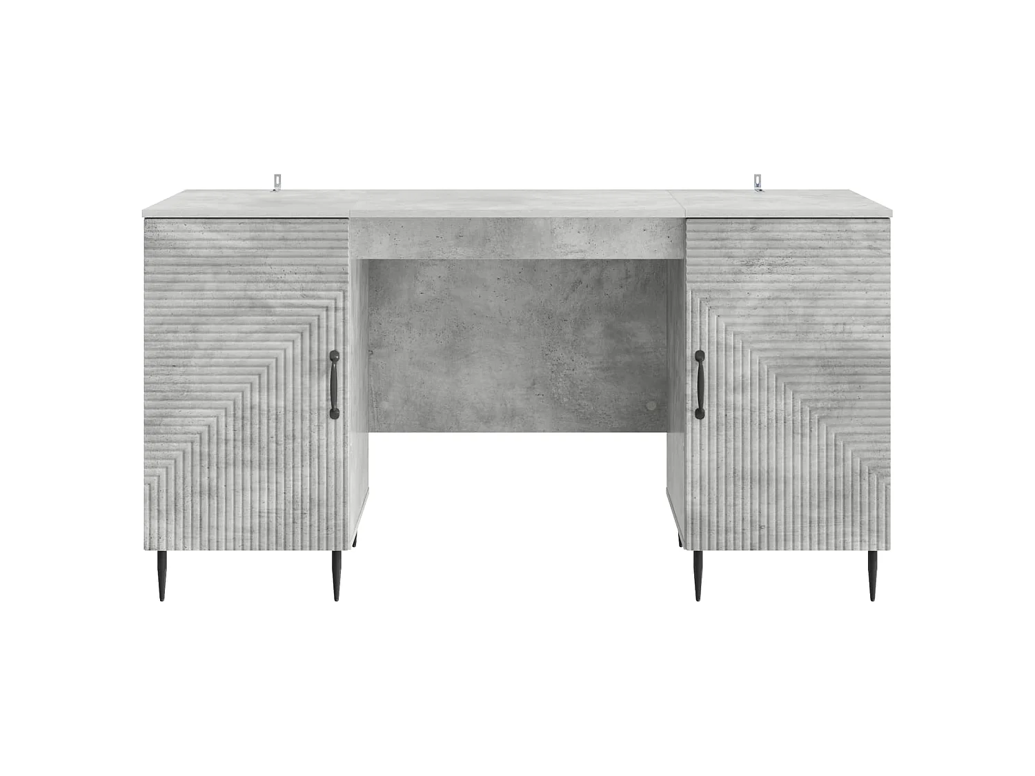 Bureau Gris béton 142,5 x 50 x 75 cm Bois d'ingénierie