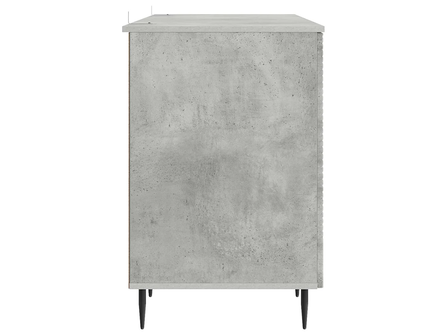 Bureau Gris béton 142,5 x 50 x 75 cm Bois d'ingénierie