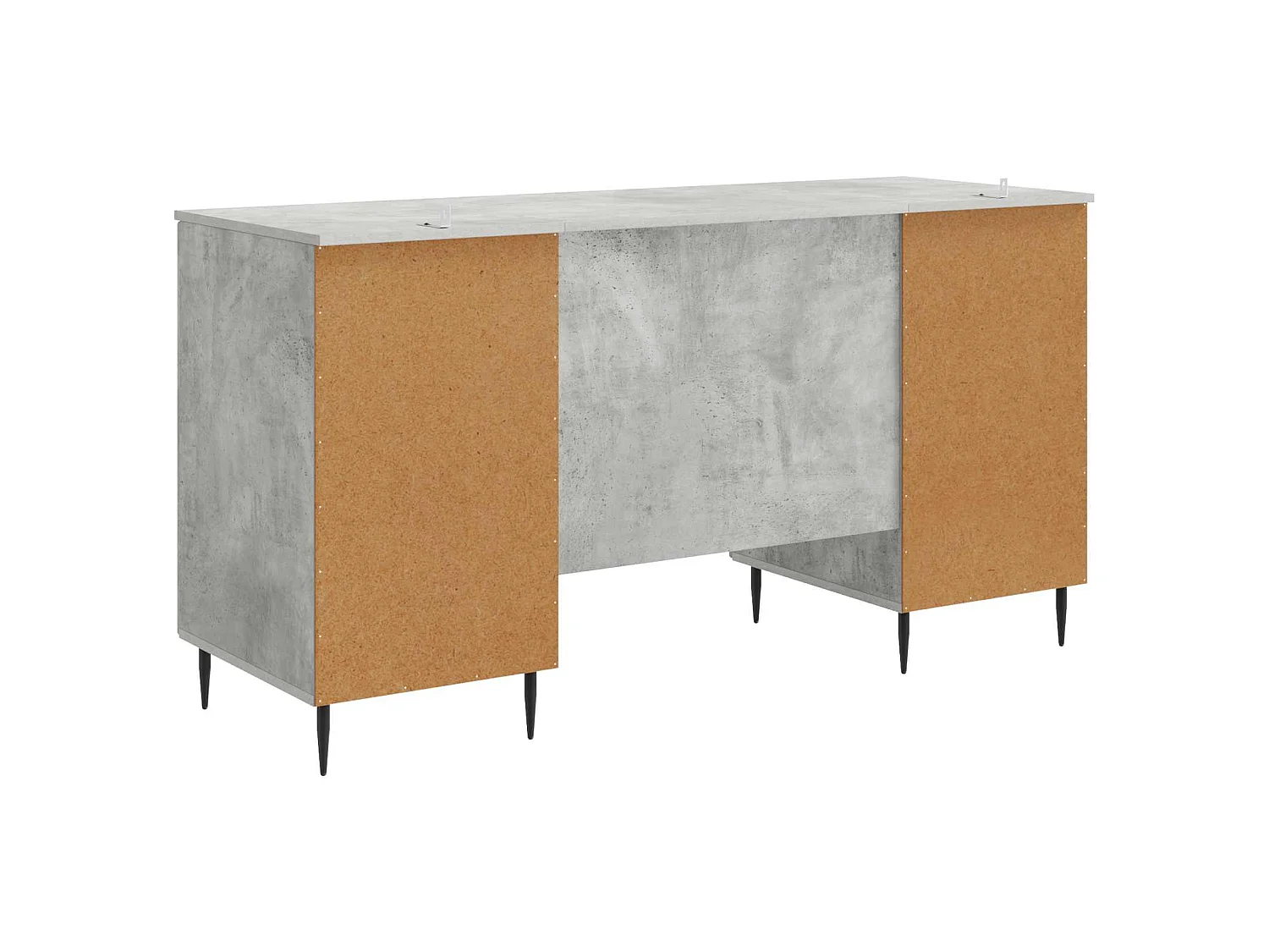 Bureau Gris béton 142,5 x 50 x 75 cm Bois d'ingénierie