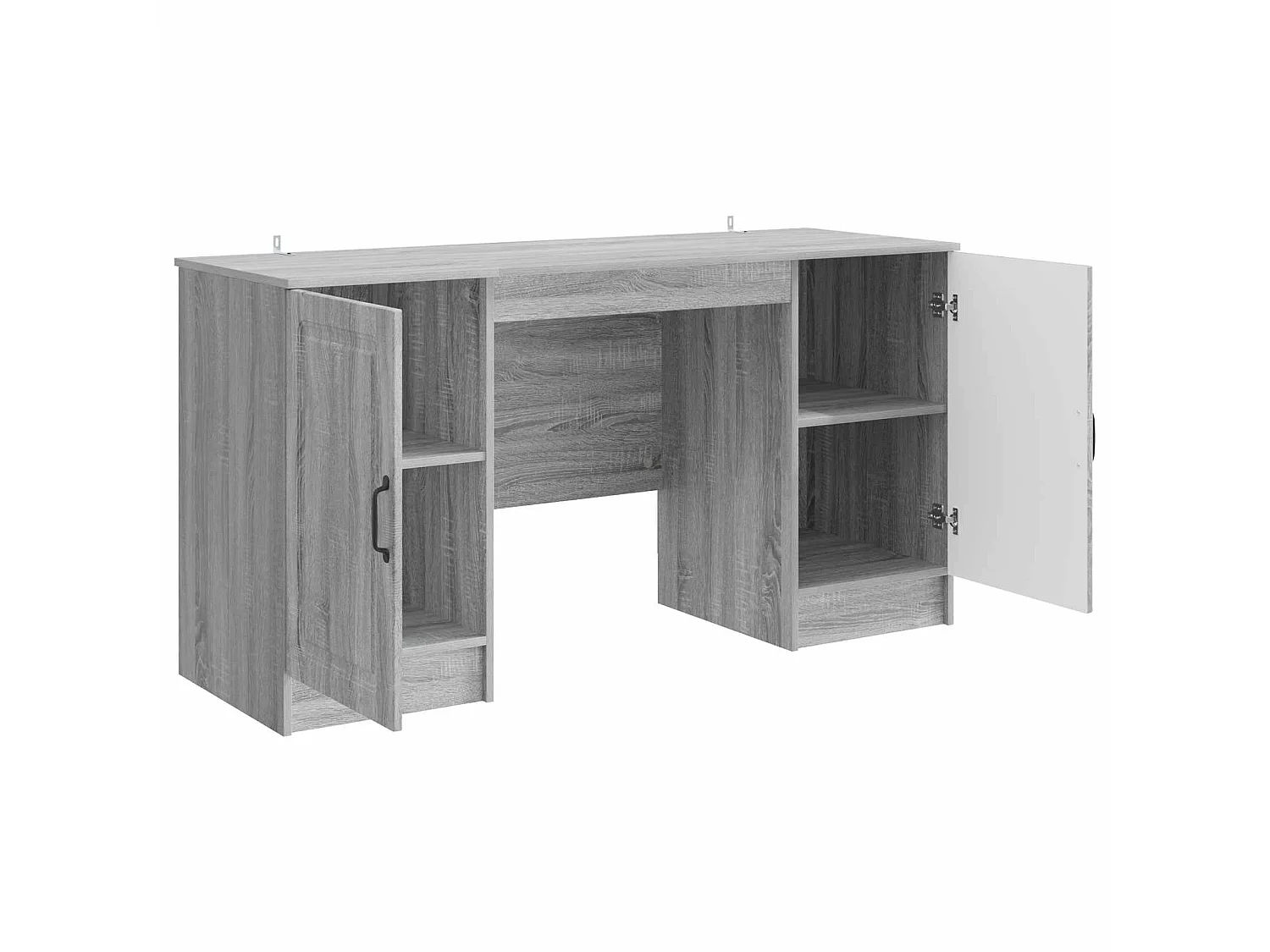 Escritorio Gris Sonoma 142,5 x 50 x 75 cm Madera de Ingeniería