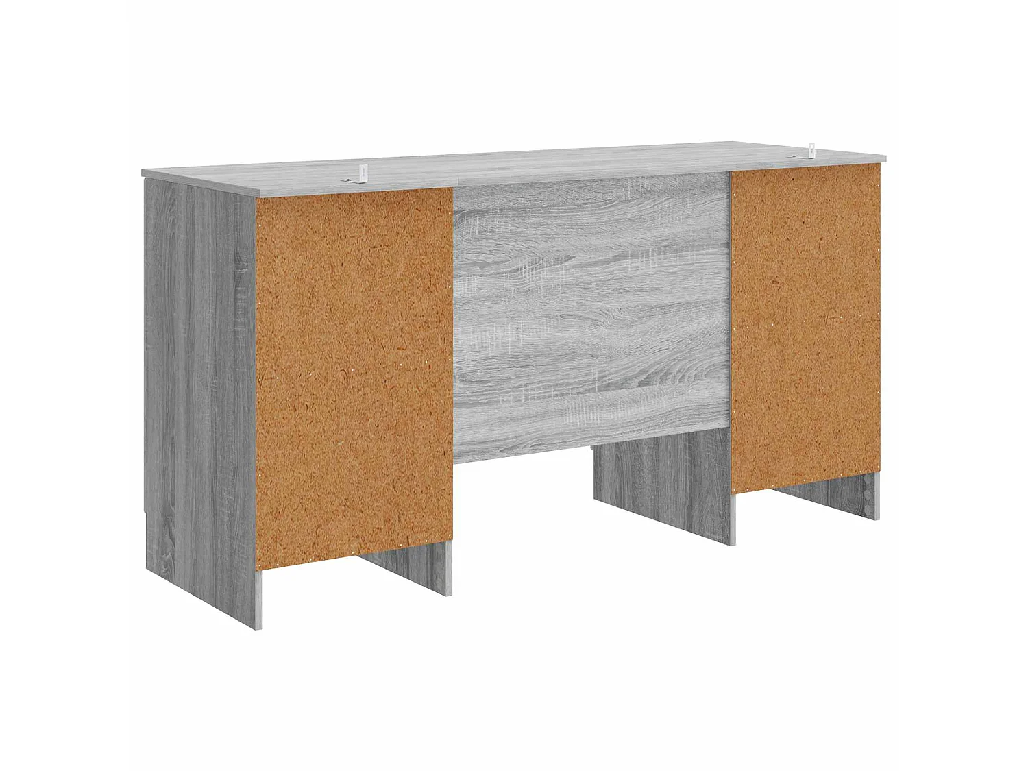 Escritorio Gris Sonoma 142,5 x 50 x 75 cm Madera de Ingeniería