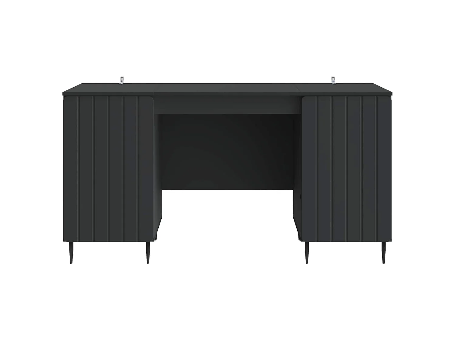 Bureau avec étagère Noir 142,5 x 50 x 75 cm Bois d'ingénierie