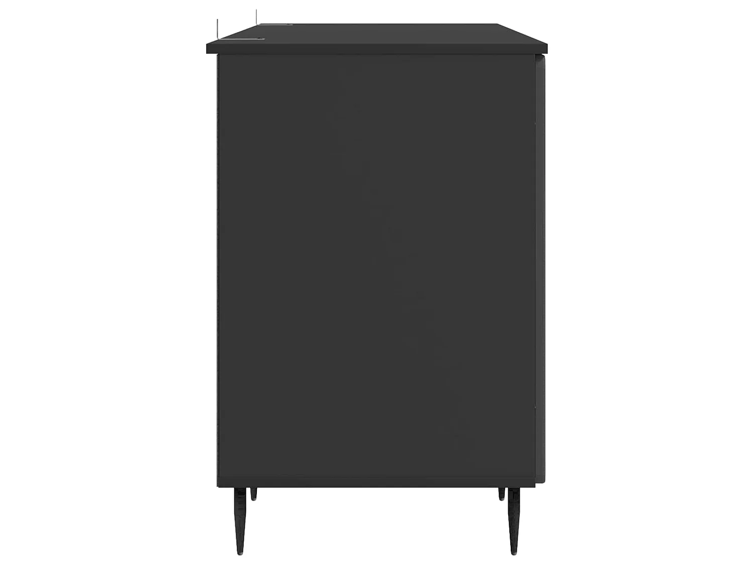 Bureau avec étagère Noir 142,5 x 50 x 75 cm Bois d'ingénierie