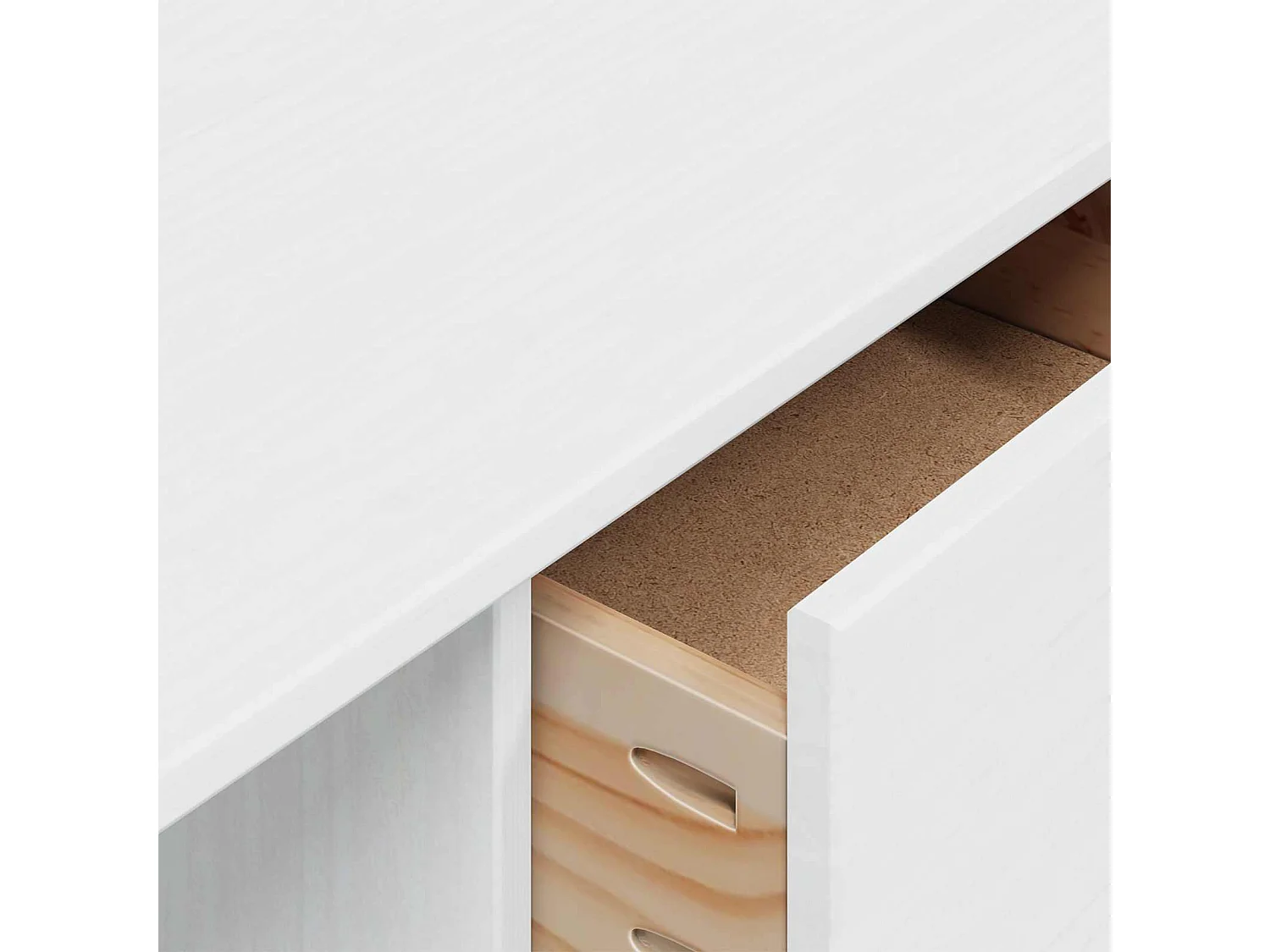 Escritorio con cajones 100 x 45 x 74 cm Madera de Pino Macizo