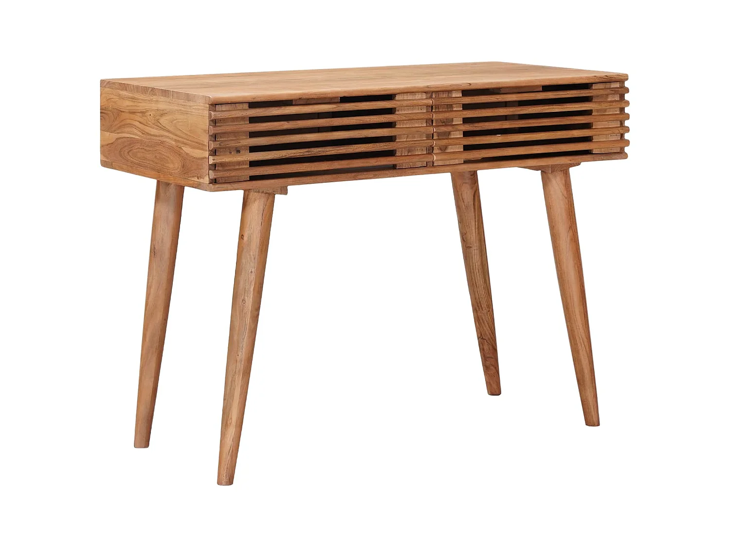 Escritorio Hecho a Mano Madera Teak Marrón 100 x 48 x 76 cm
