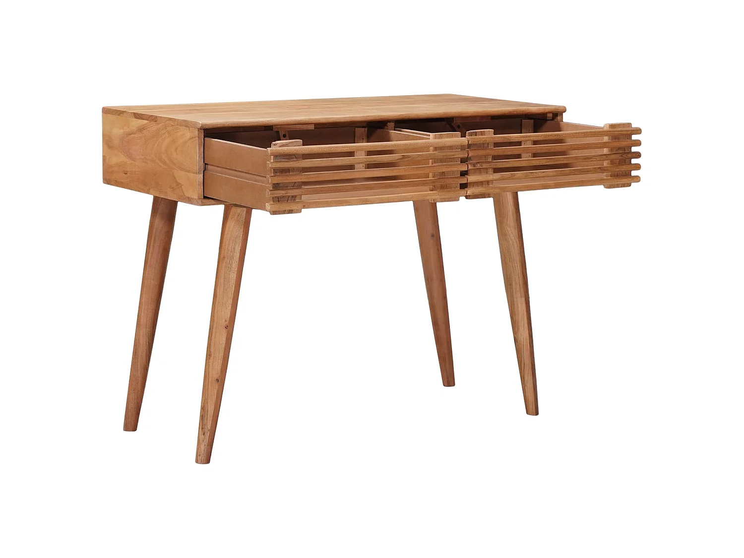 Escritorio Hecho a Mano Madera Teak Marrón 100 x 48 x 76 cm