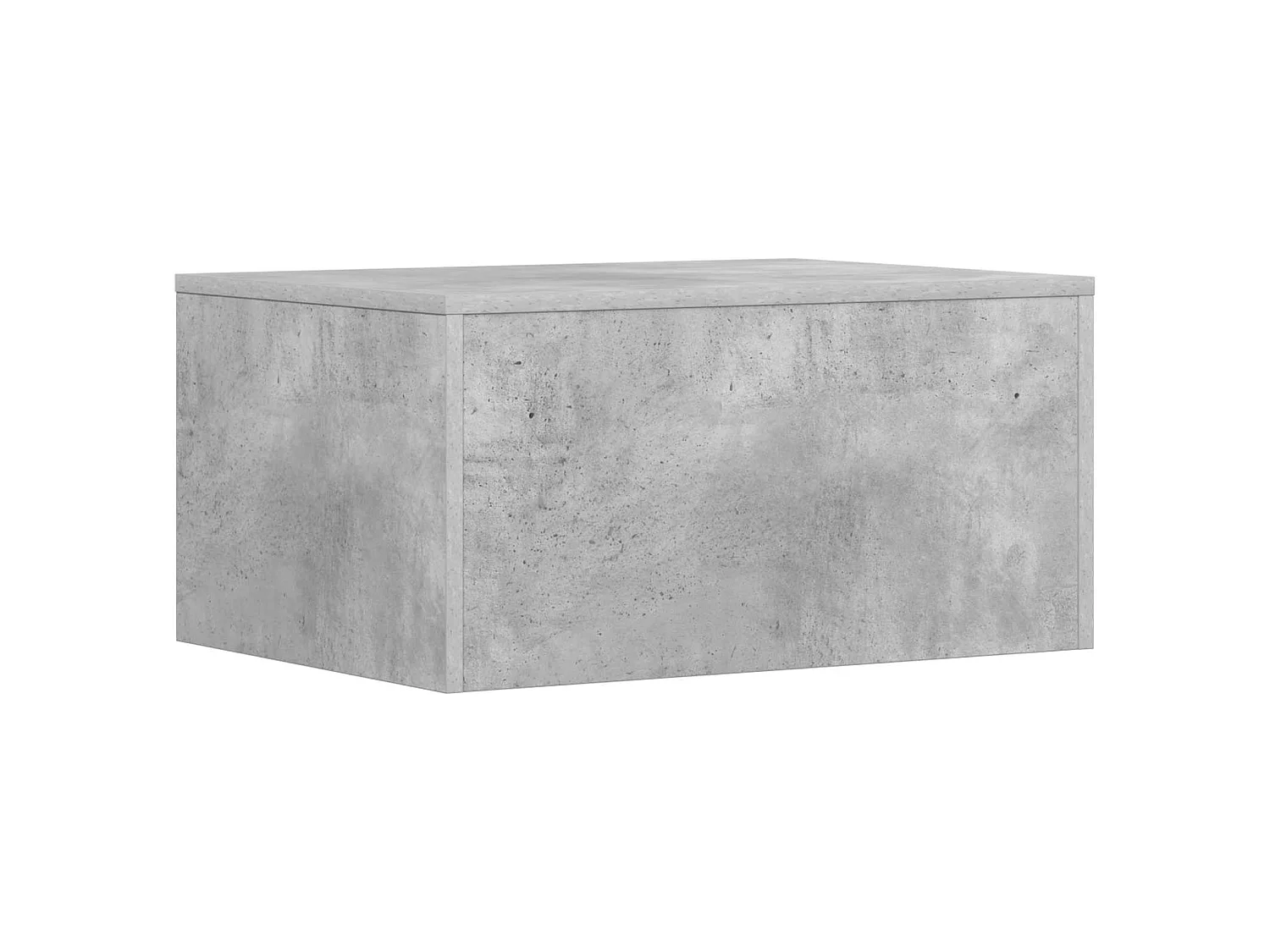 Escritorio Montado en la Pared Gris Concreto 60 x 45 x 30 cm