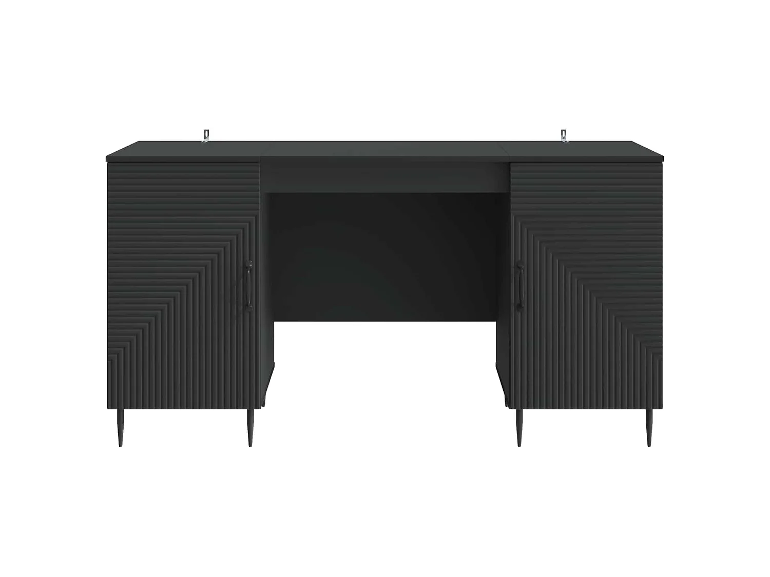 Bureau avec étagère Noir 142,5 x 50 x 75 cm Bois d'ingénierie