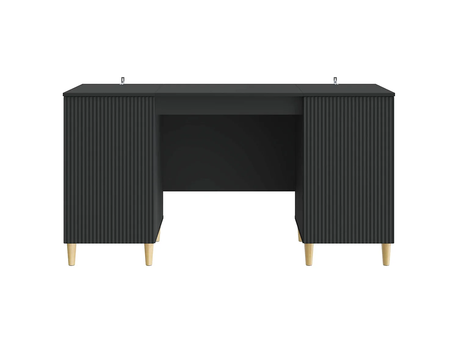 Bureau avec étagère Noir 142,5 x 50 x 75 cm Bois d'ingénierie