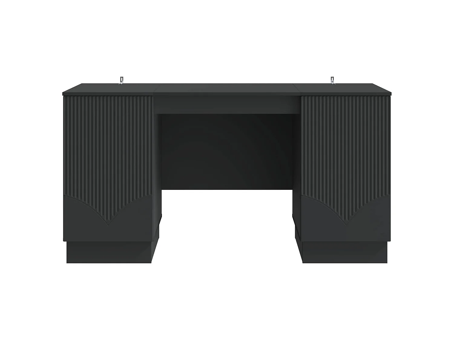 Bureau avec étagère Noir 142,5 x 50 x 75 cm Bois d'ingénierie