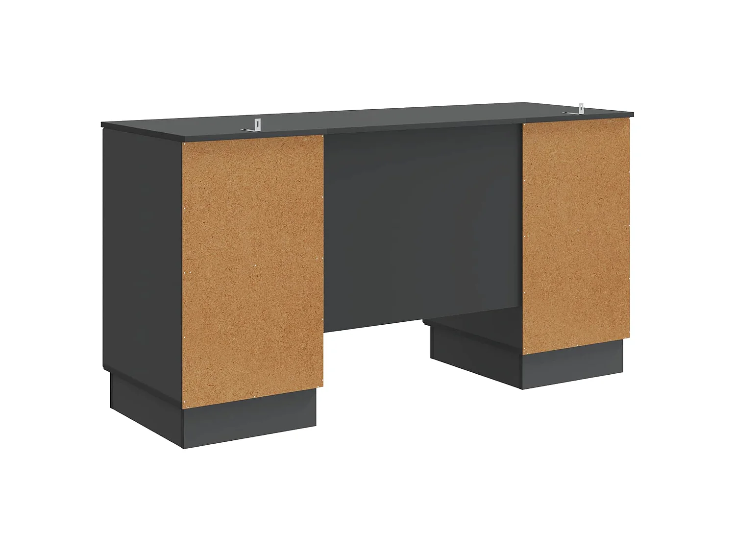 Bureau avec étagère Noir 142,5 x 50 x 75 cm Bois d'ingénierie