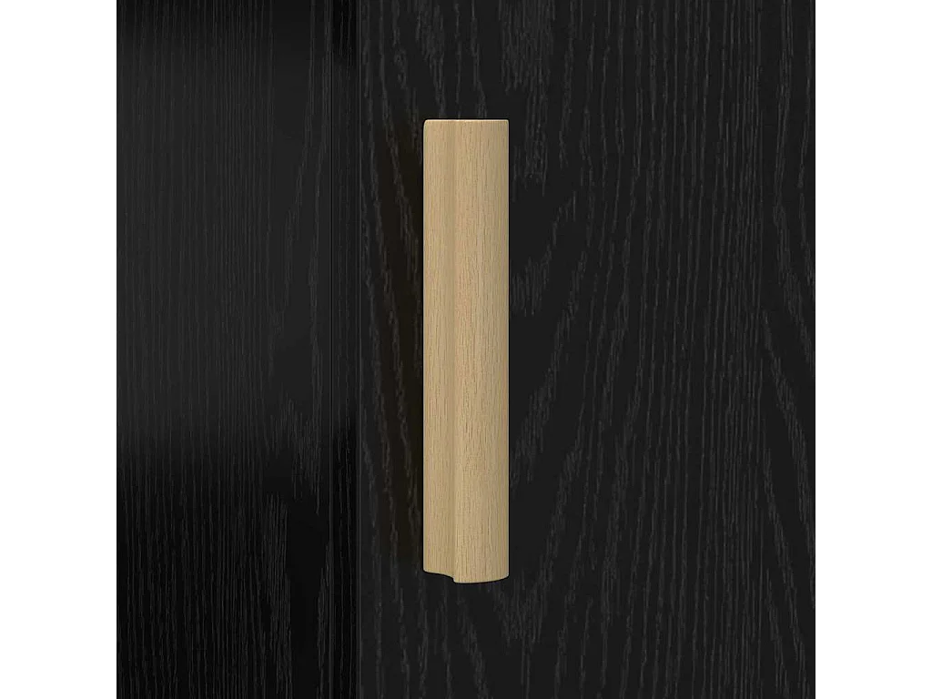 Bureau avec porte Chêne noir 140 x 50 x 75 cm Bois d'ingénierie