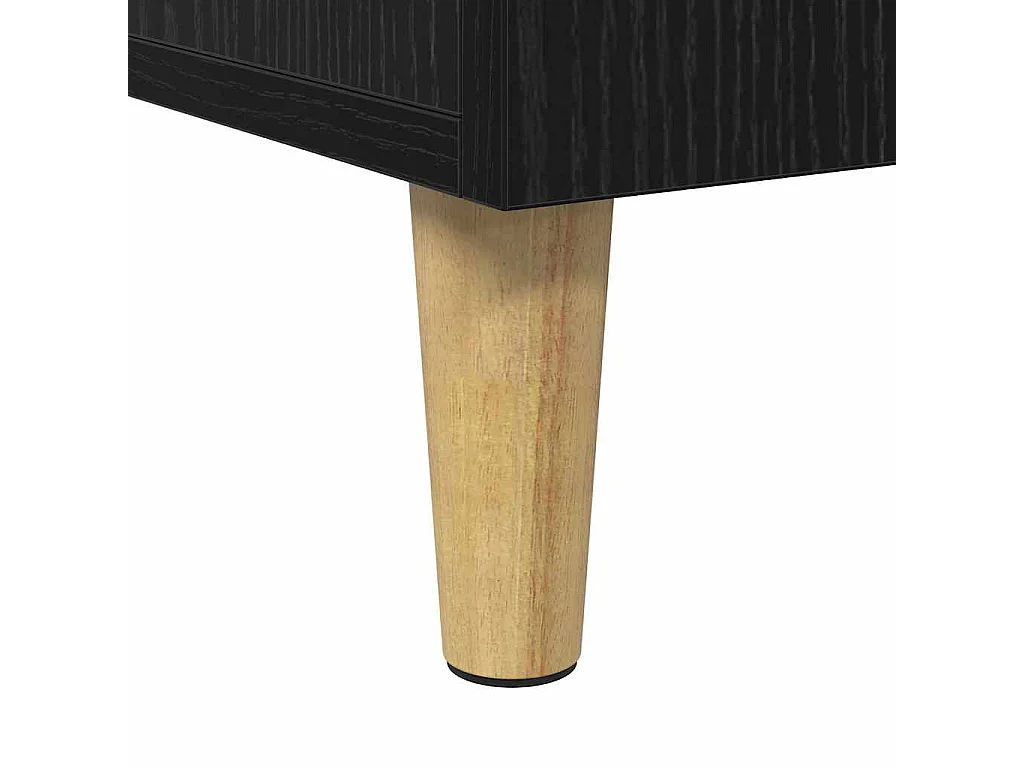 Bureau avec porte Chêne noir 140 x 50 x 75 cm Bois d'ingénierie