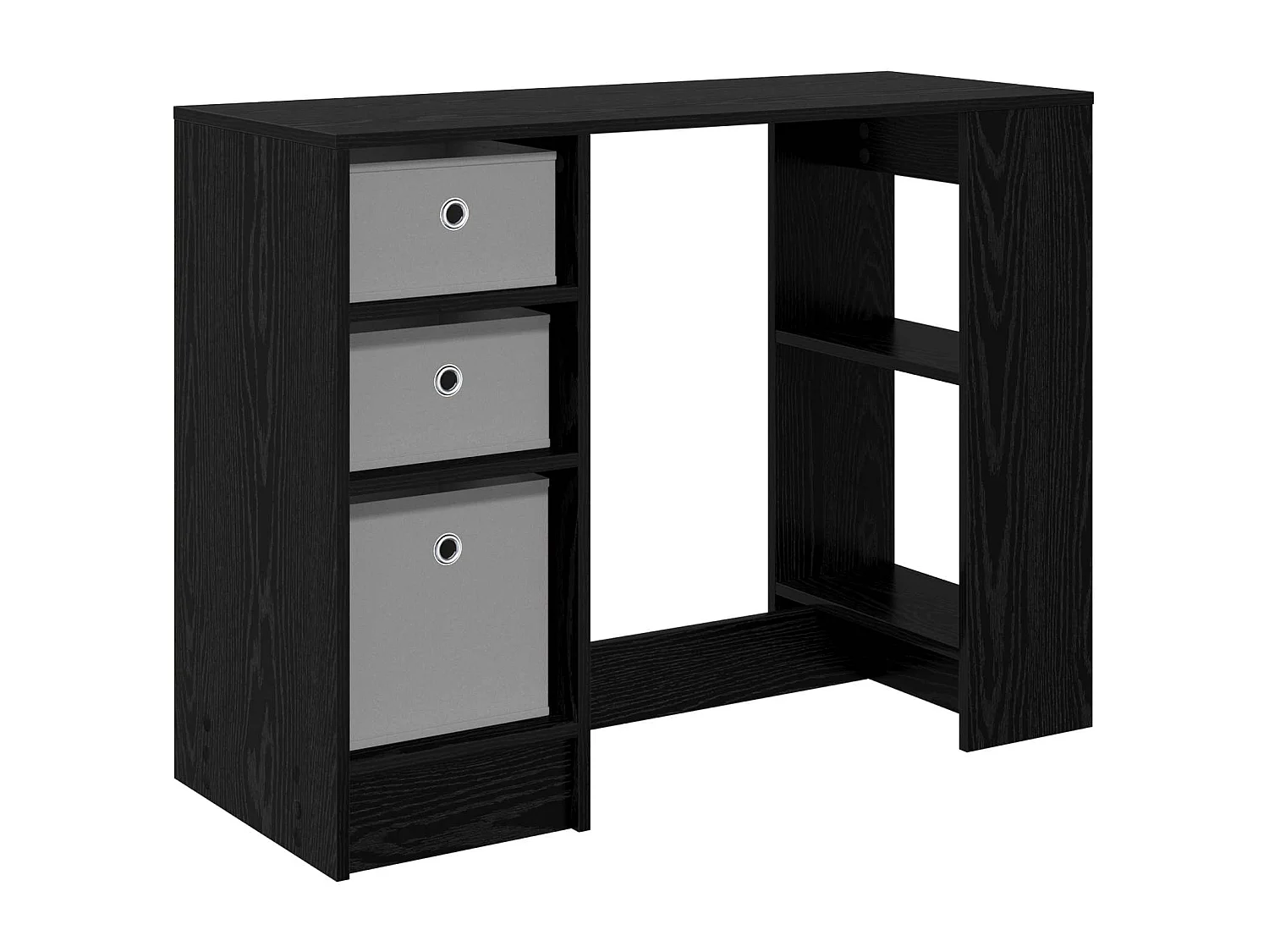 Bureau Chêne noir 100 x 40 x 75 cm Bois d'ingénierie