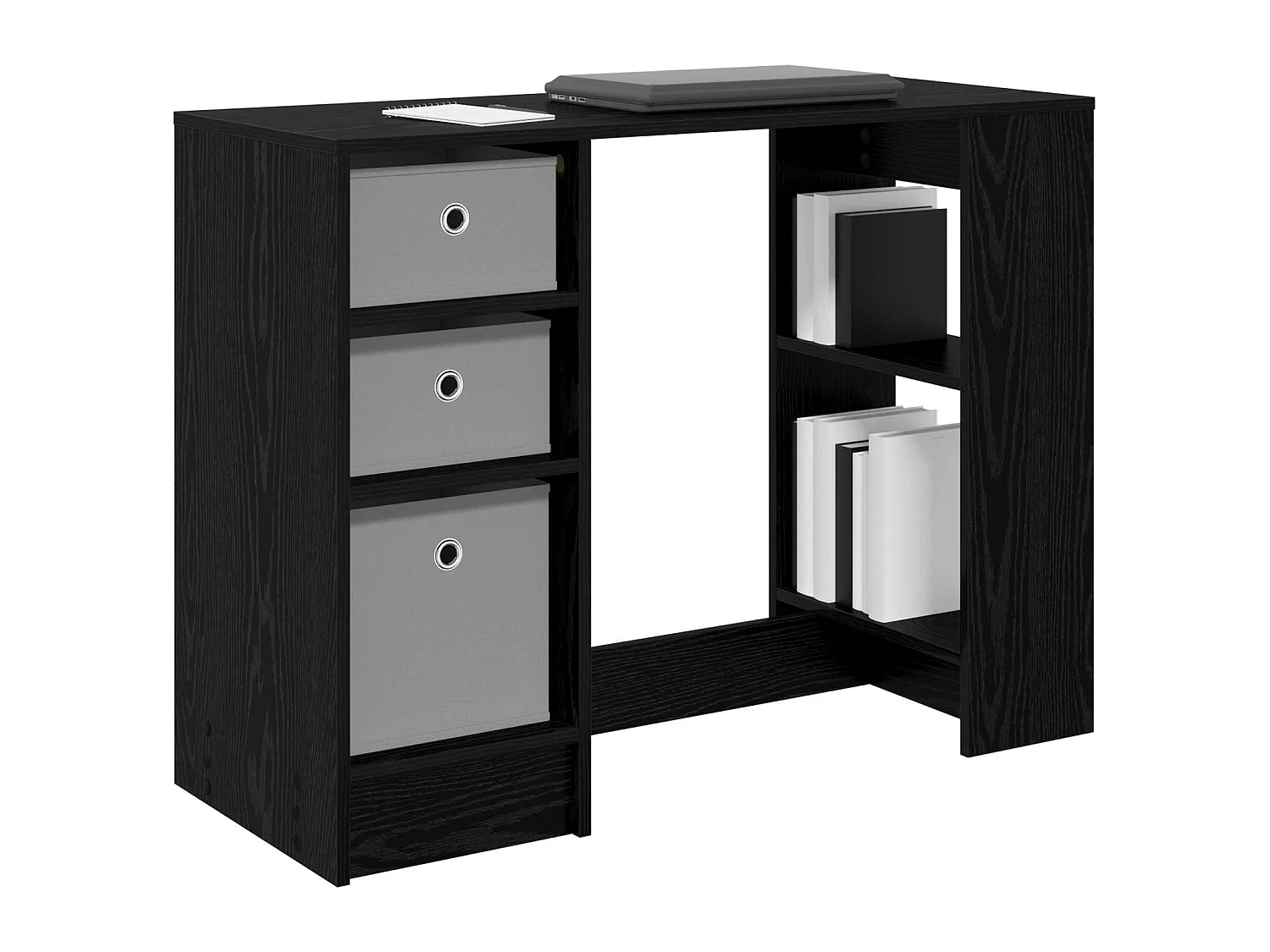 Bureau Chêne noir 100 x 40 x 75 cm Bois d'ingénierie