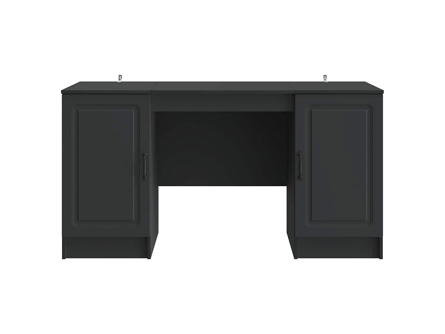 Bureau avec étagère Noir 142,5 x 50 x 75 cm Bois d'ingénierie