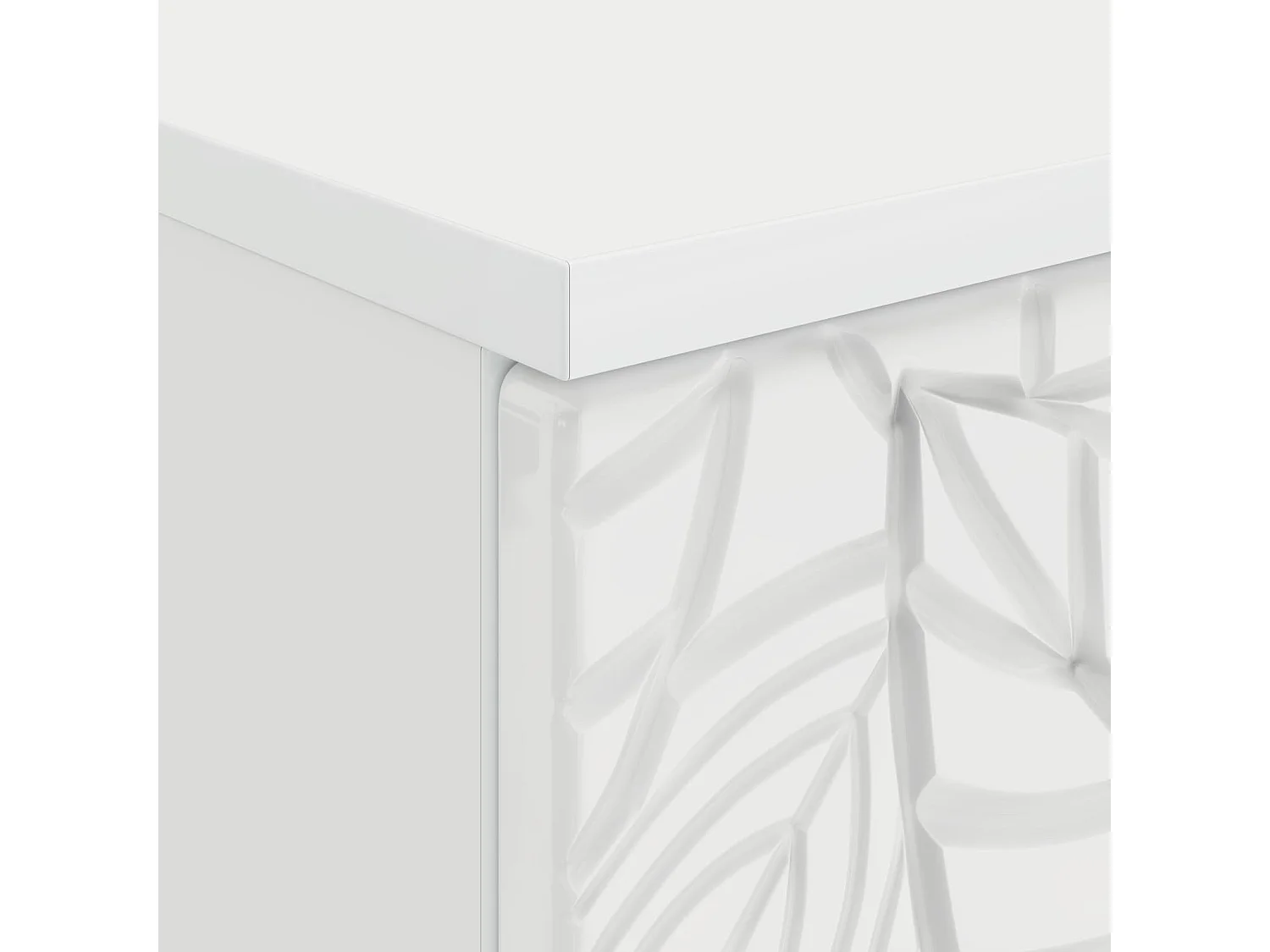 Escritorio Blanco Brillante 142,5 x 50 x 75 cm