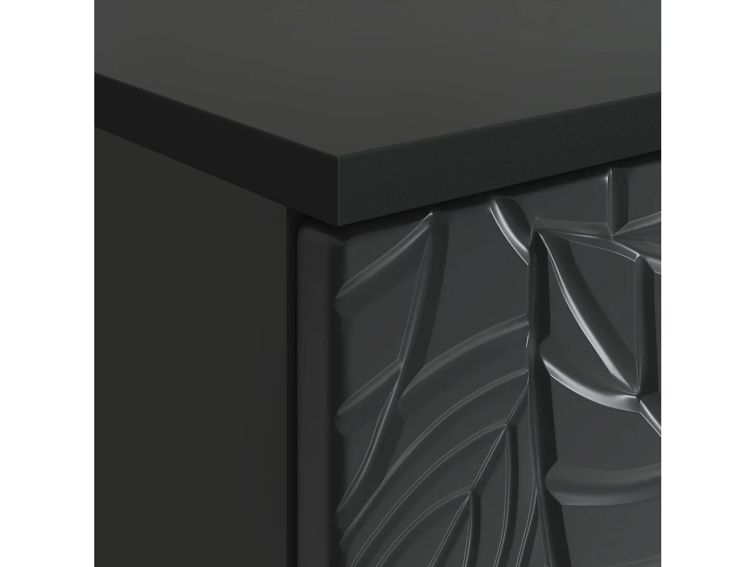 Bureau Noir Bois d'ingénierie 142,5 x 50 x 75 cm