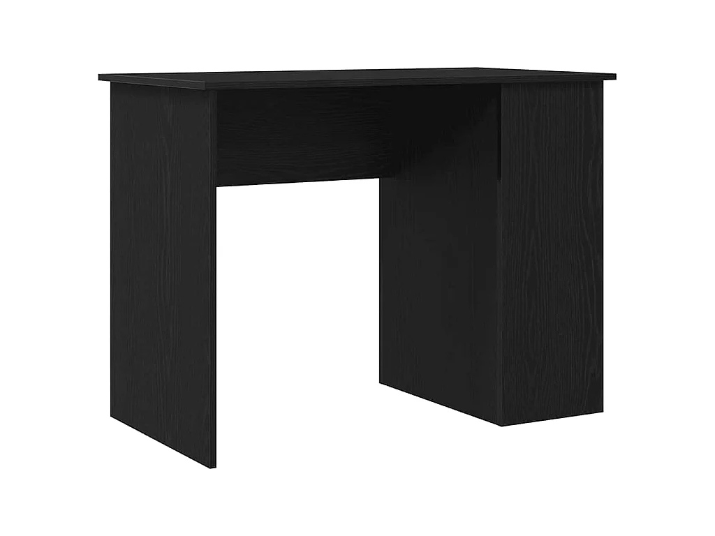Bureau en chêne noir 100x55x75 cm bois d'ingénierie