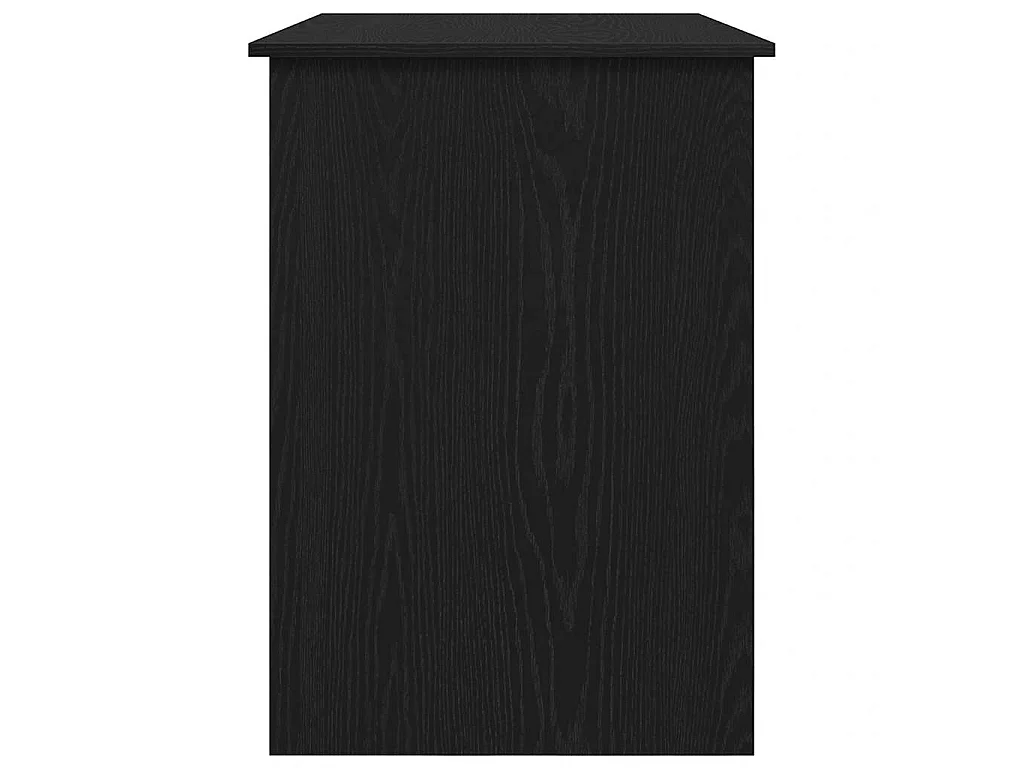 Bureau en chêne noir 100x55x75 cm bois d'ingénierie