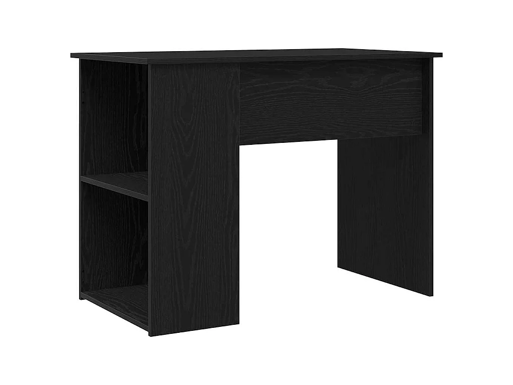 Bureau en chêne noir 100x55x75 cm bois d'ingénierie