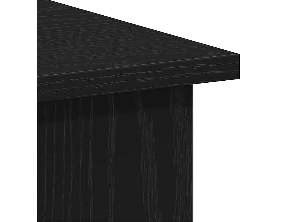 Bureau en chêne noir 100x55x75 cm bois d'ingénierie