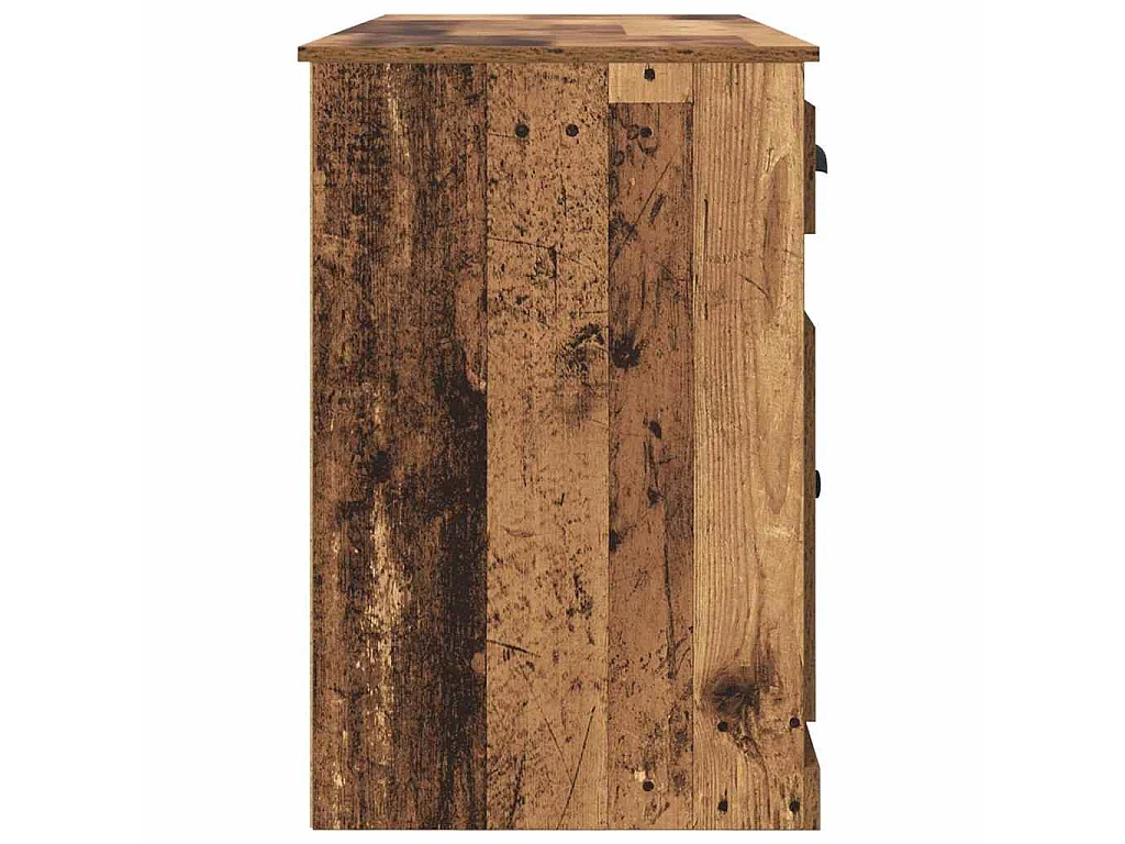 Bureau avec armoire avec tiroir Bois Ancien 154,5 x 50 x 75 cm
