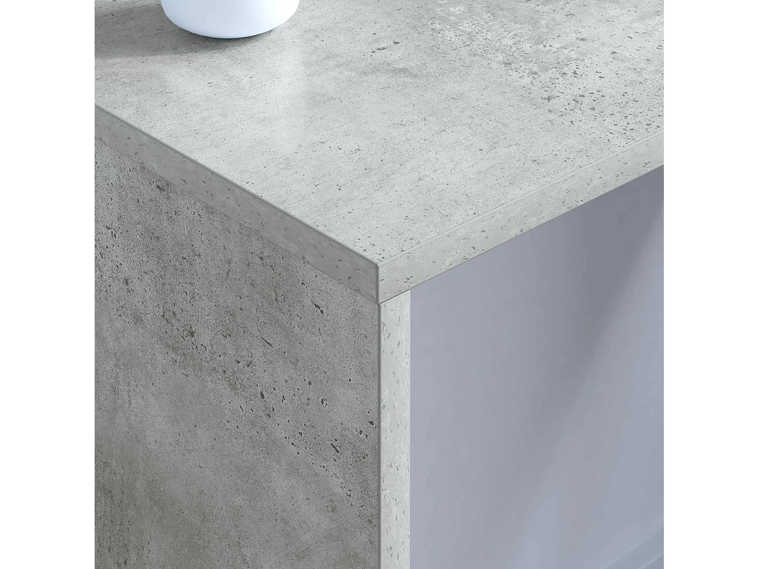 Escritorio Montado en la Pared Gris Concreto 80 x 45 x 30 cm