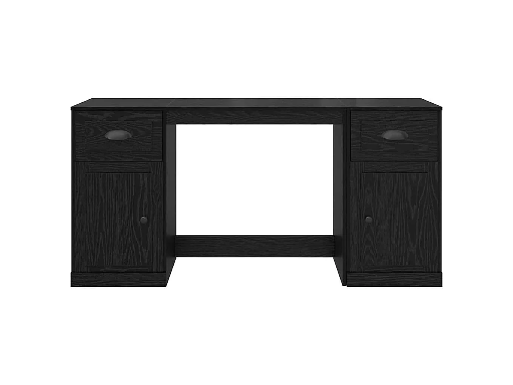 Bureau avec armoire avec tiroir Chêne noir 154,5 x 50 x 75 cm