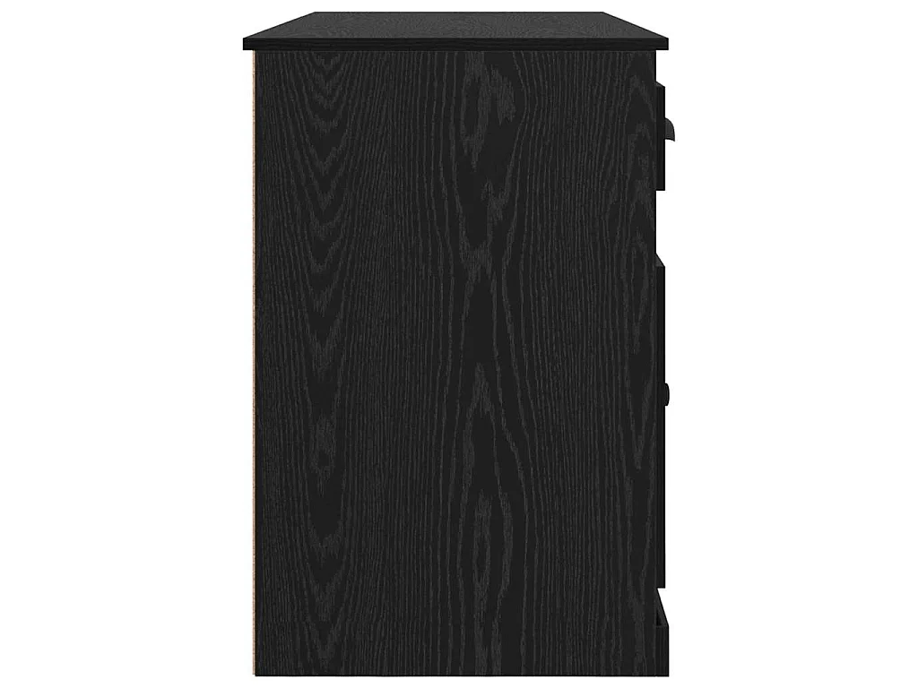 Bureau avec armoire avec tiroir Chêne noir 154,5 x 50 x 75 cm